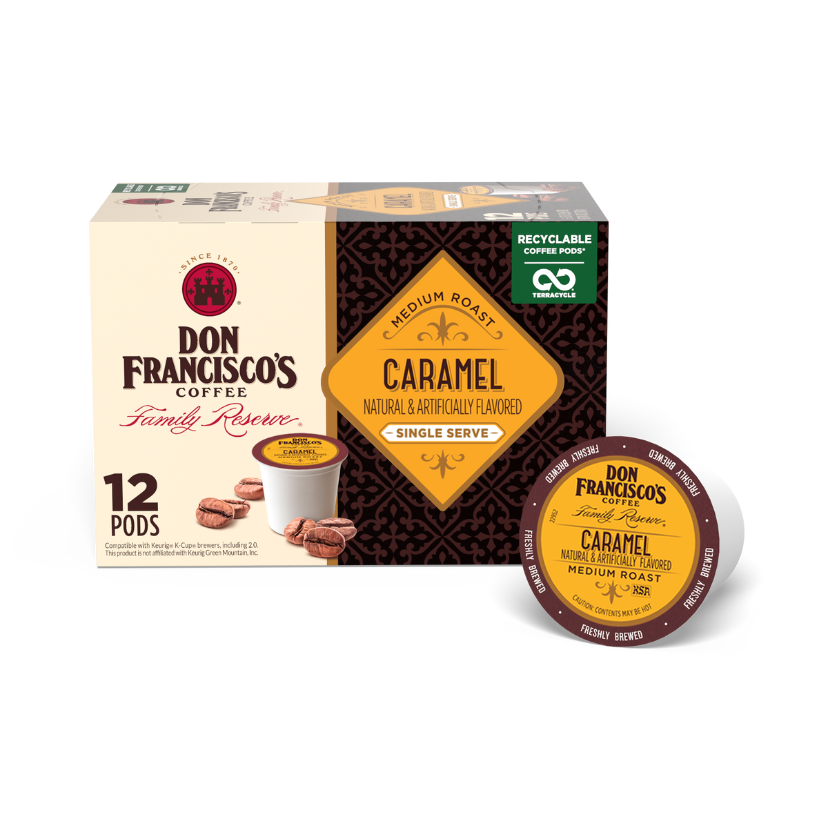 Caramel Coffee Pods Don Francisco s Coffee caramel-coffee-pods-don-francisco-s-coffee