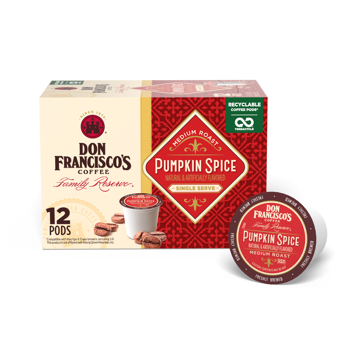 Pumpkin Spice Coffee Pods – Don Francisco's Coffee