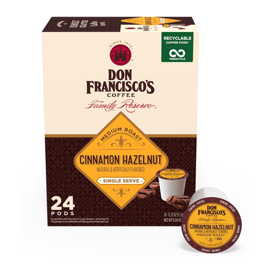 Don Francisco's Cinnamon Hazelnut Coffee Pods - 24 Count