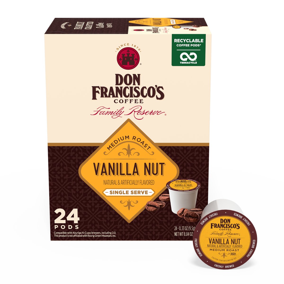 Shop Vanilla Nut Coffee Pods Don Francisco s Coffee