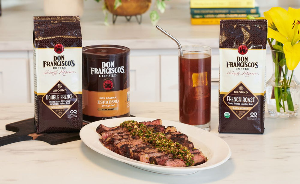 Don Francisco's Coffee-Rubbed Steak with Chimichurri
