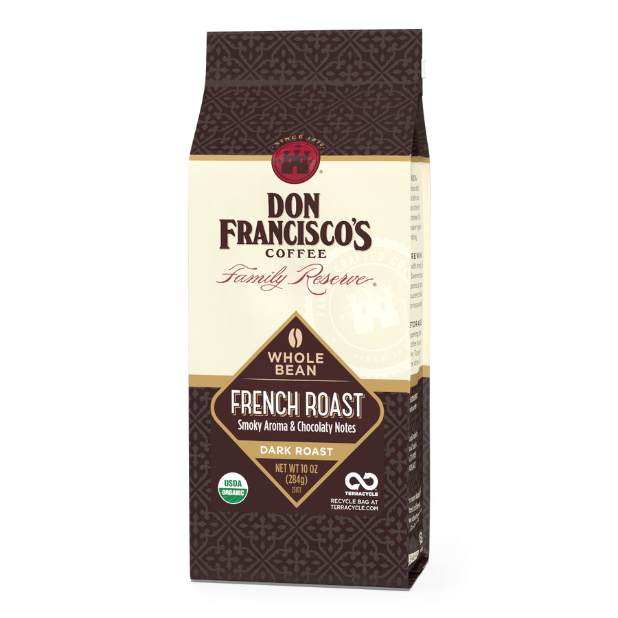 Don Francisco's French Roast Whole Bean Coffee Bag - 10 oz.