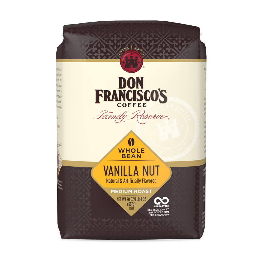 Don Francisco's Vanilla Nut Whole Bean Coffee Bag - 20 oz.