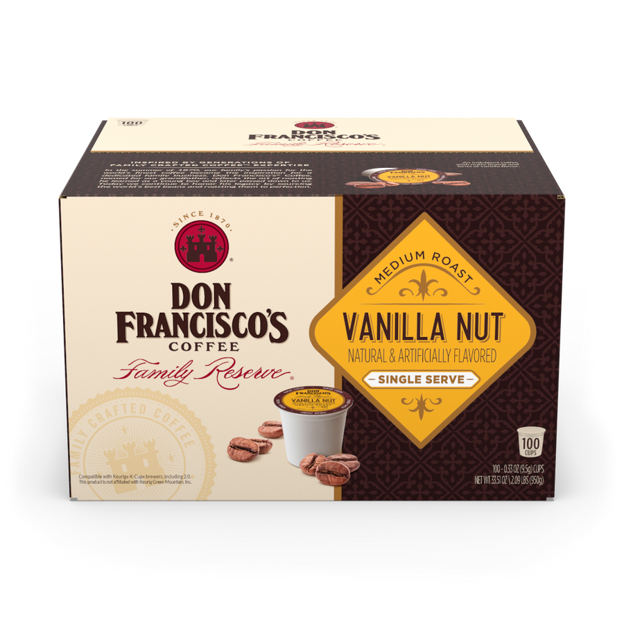 Don Francisco's Coffee Vanilla Nut Coffee Pods - 100 Count