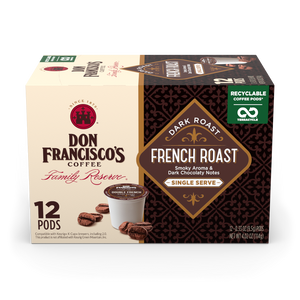 Don Francisco's Coffee French Roast Coffee Pods - 12 Count