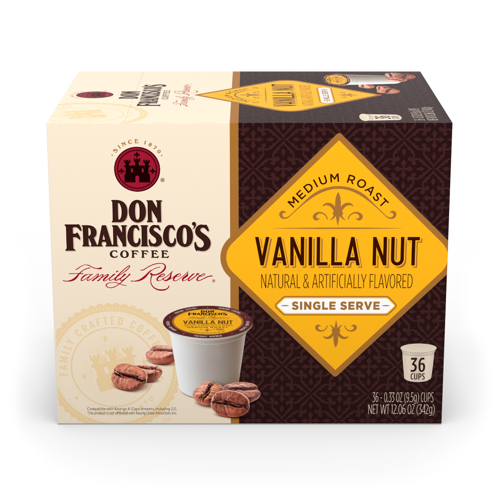 Shop Vanilla Nut Coffee Pods Don Francisco s Coffee