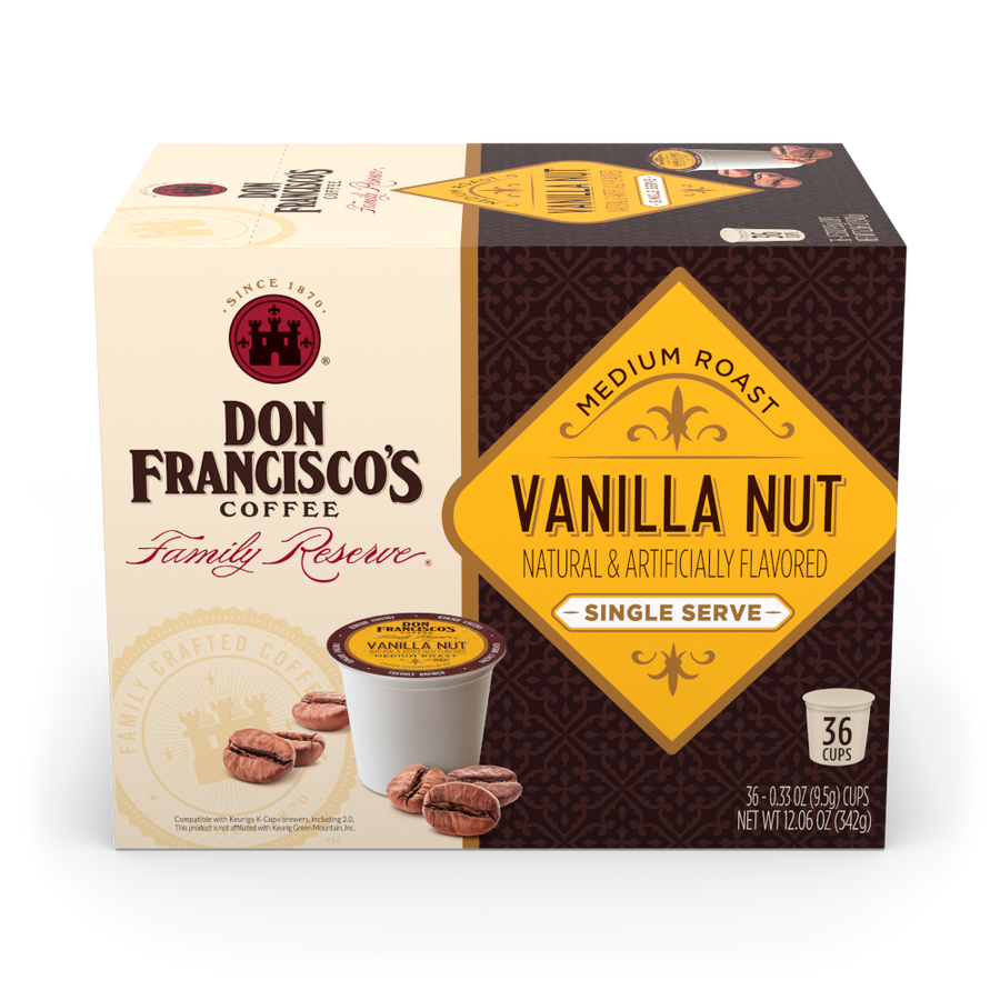 Don Francisco's Coffee Vanilla Nut Coffee Pods - 36 Count