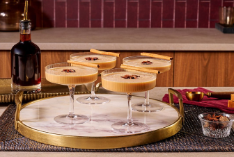 Caramel Spiced Rum Coffee Cocktail