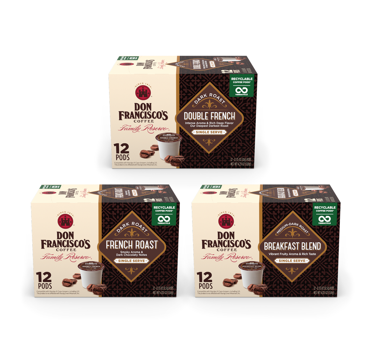 Dark Roast Coffee Pods Bundle Don Francisco s Coffee dark-roast-coffee-pods-bundle-don-francisco-s-coffee