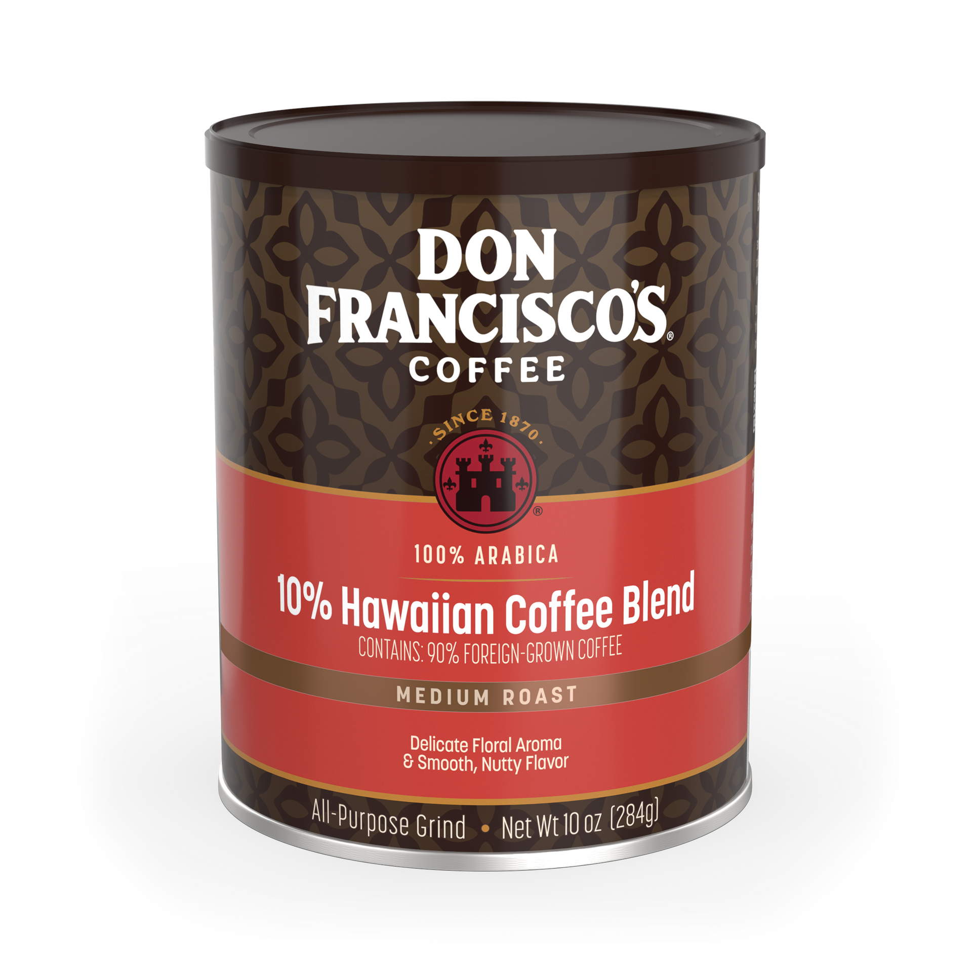 cancoffeeその1 Shop Don Francisco's 10% Hawaiian Medium Roast Coffee Blend Can