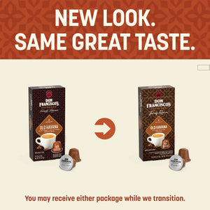 New Look. Same Great Taste. You may receive either package while we transition.