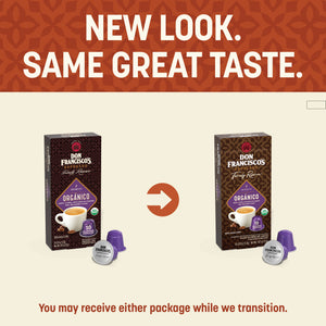 New Look. Same Great Taste. You may receive either package while we transition.