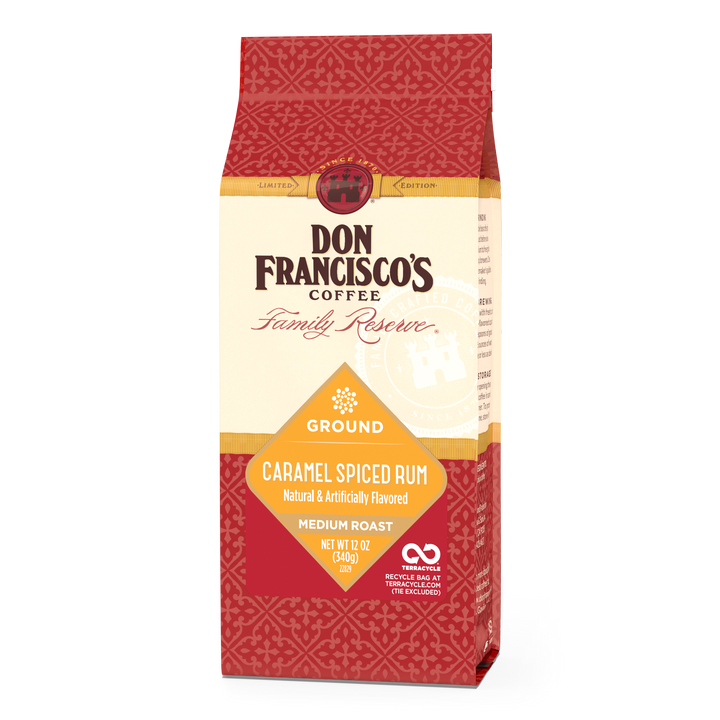 Don Francisco's Coffee Caramel Spiced Rum Ground Coffee Bag