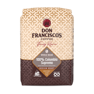 Don Francisco's Coffee Whole Bean or Ground Colombia Supremo 12 oz