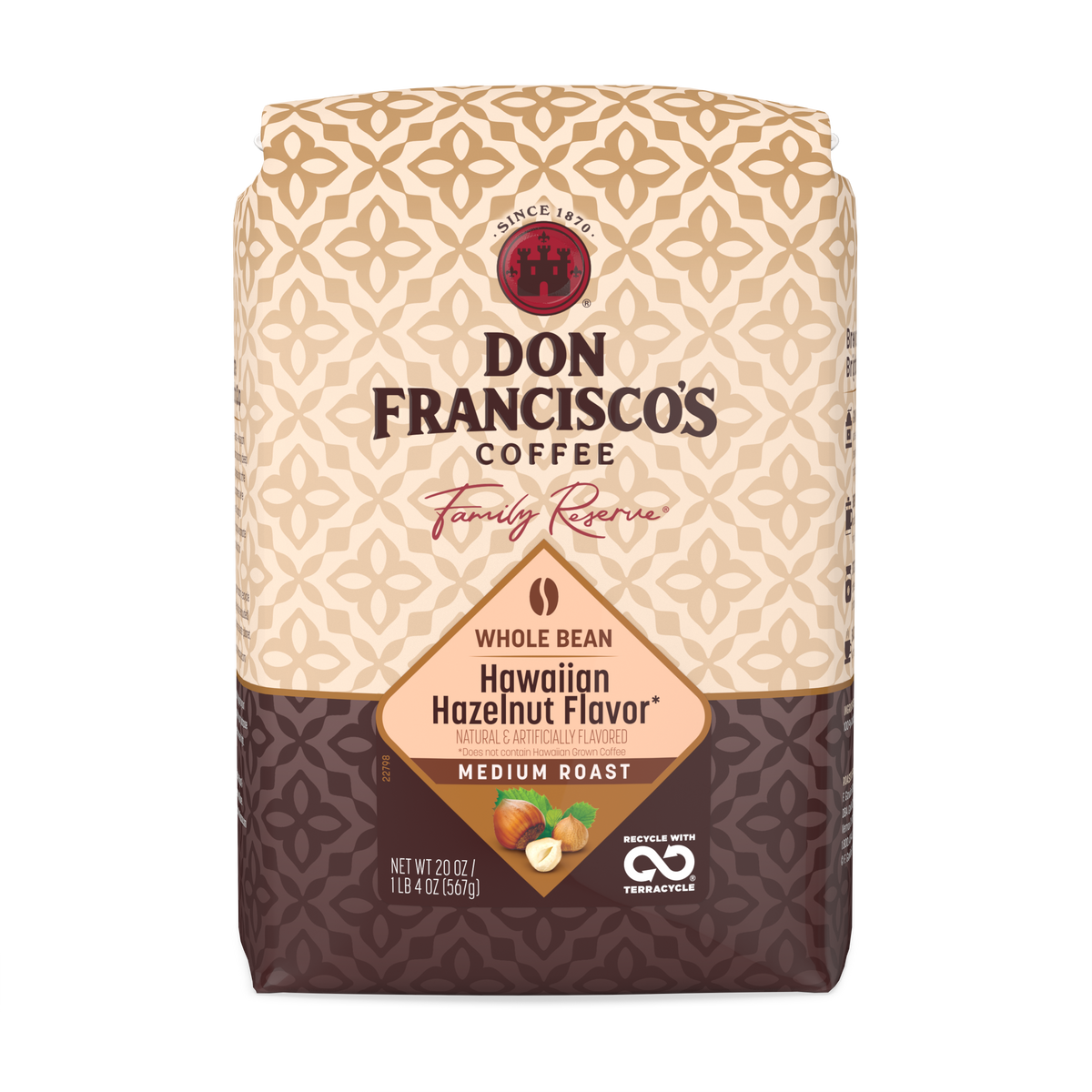 Don Francisco's Coffee Whole Bean or Ground Hawaiian Hazelnut