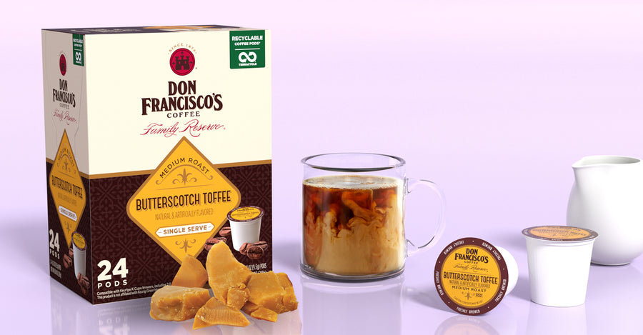 Don Francisco's Butterscotch Toffee Coffee Pods - 24 Count