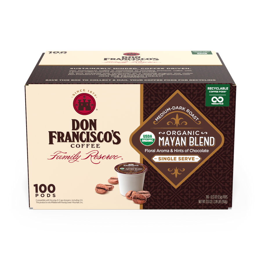 Don Francisco's Coffee Organic Mayan Coffee Pods - 100 Count