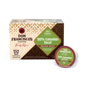 Don Francisco's Coffee 100% Colombian Decaf Coffee Pods - 12 Count