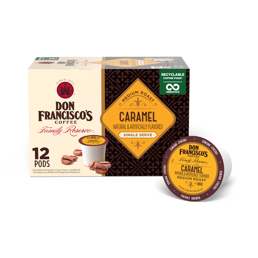 Don Francisco's Caramel Coffee Pods - 12 Count