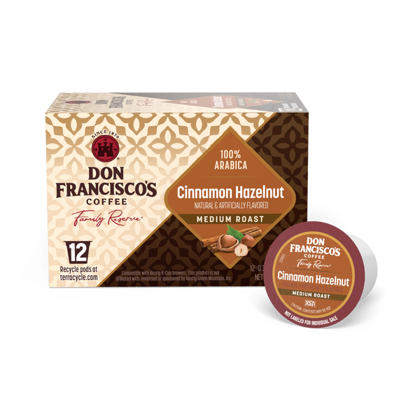Shop Cinnamon Hazelnut Coffee Pods | Don Francisco's Coffee