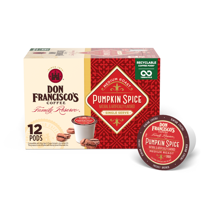 Don Francisco's Pumpkin Spice Coffee Pods - 12 Count