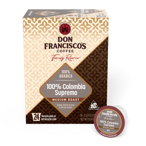 Don Francisco's 100% Colombia Supremo Coffee Pods - 24 Count