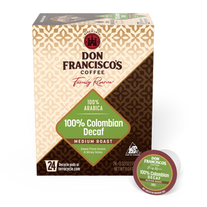 Don Francisco's Coffee 100% Colombian Decaf Coffee Pods - 24 Count