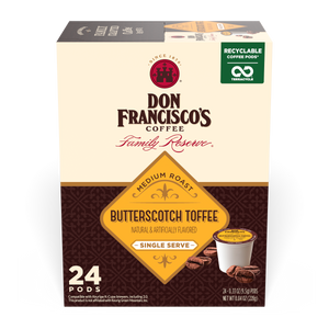 Don Francisco's Butterscotch Toffee Coffee Pods - 24 Count
