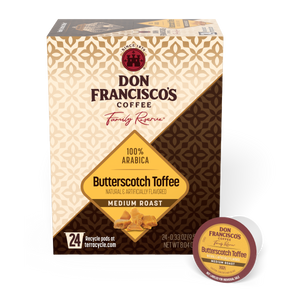 Don Francisco's Butterscotch Toffee Coffee Pods - 24 Count