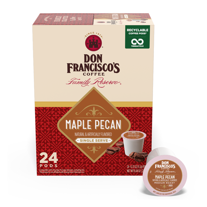 Don Francisco's Maple Pecan Flavored Coffee Pods - 24 ct