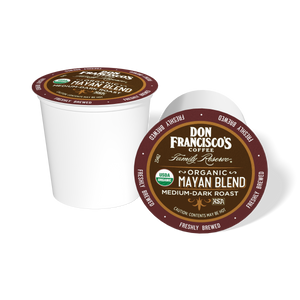 Don Francisco's Organic Mayan Blend Coffee Pods.