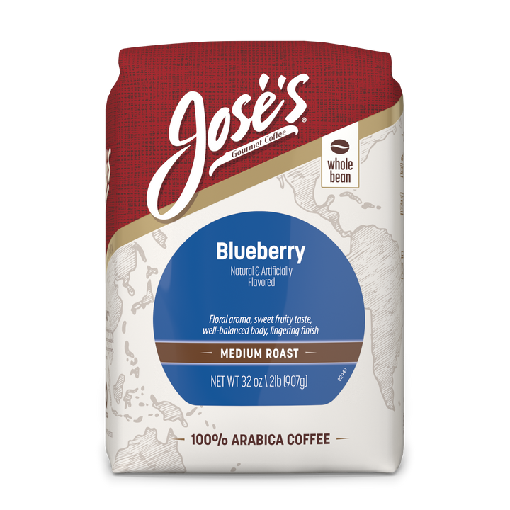Jose's 2 lb. Blueberry Coffee Bag - Whole Bean
