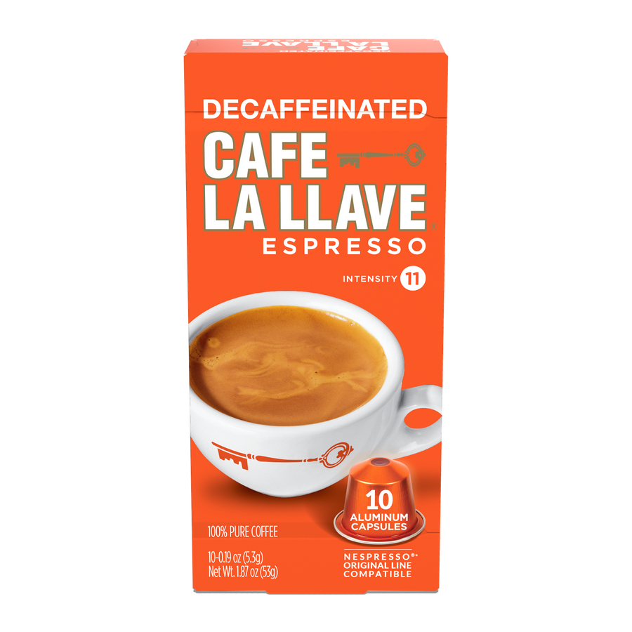 Decaf Cafe La Llave Capsules- 10 count.