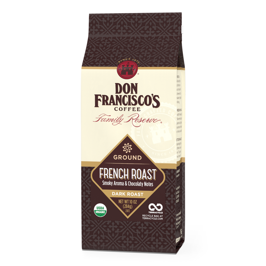 Don Francisco's French Roast Ground Coffee Bag - 10 oz.