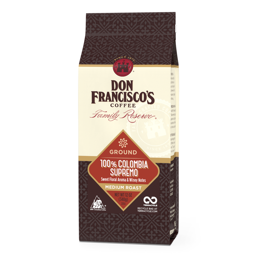 Don Francisco's 100% Colombia Supremo Ground Coffee Bag - 12 oz.