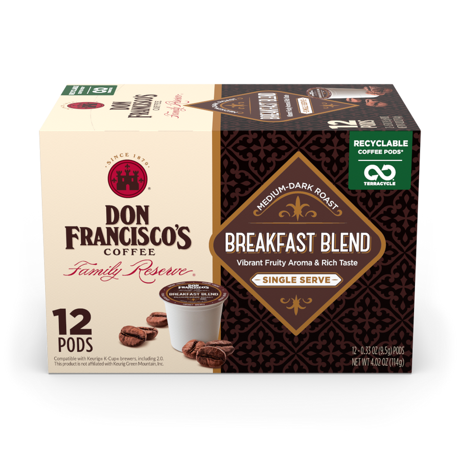 Don Francisco's Coffee Breakfast Blend Coffee Pods - 12 Count