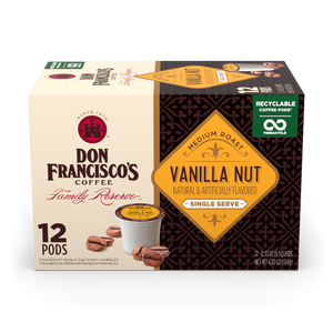 Don Francisco's Coffee Vanilla Nut Coffee Pods - 12 Count