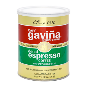 Decaf Cafe Gaviña Espresso Extra Fine Grind Can