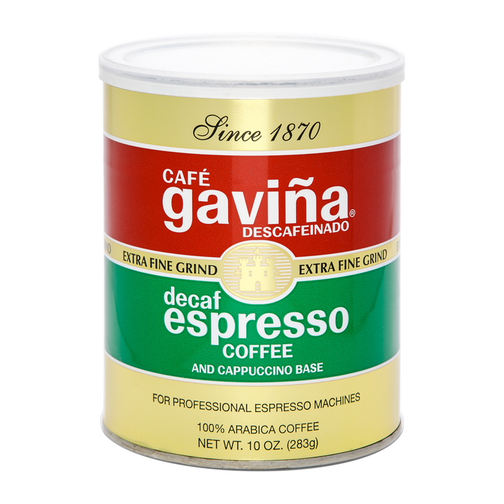 Decaf Cafe Gaviña Espresso Extra Fine Grind Can