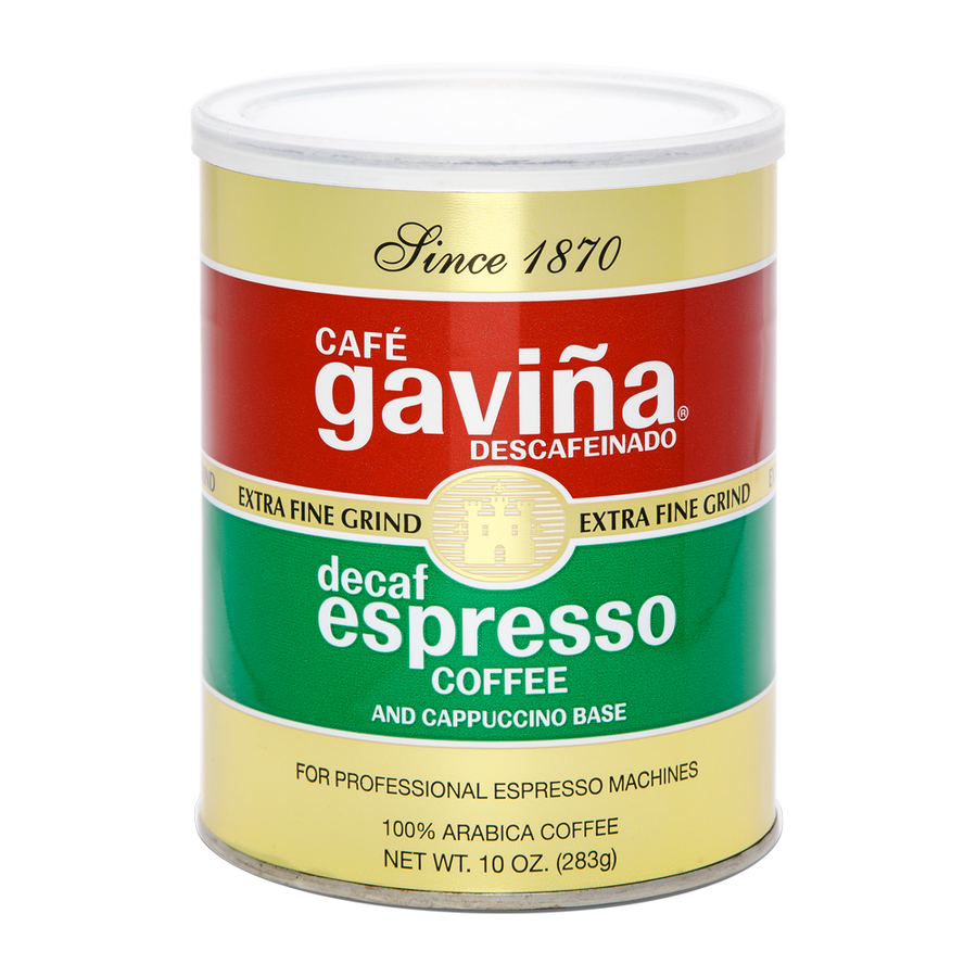Decaf Cafe Gaviña Espresso Extra Fine Grind Can